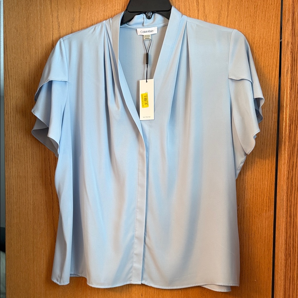 Calvin Klein Soft Blue Women's Blouse